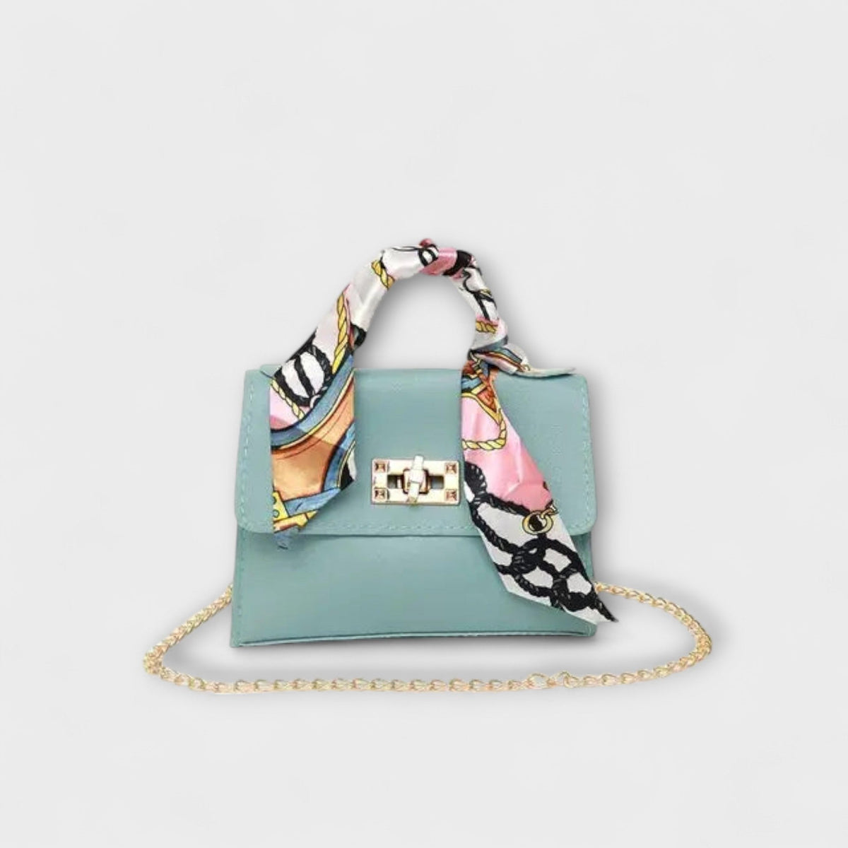 Alvhild | Women’s Elegant Handbag with Scarf Accent