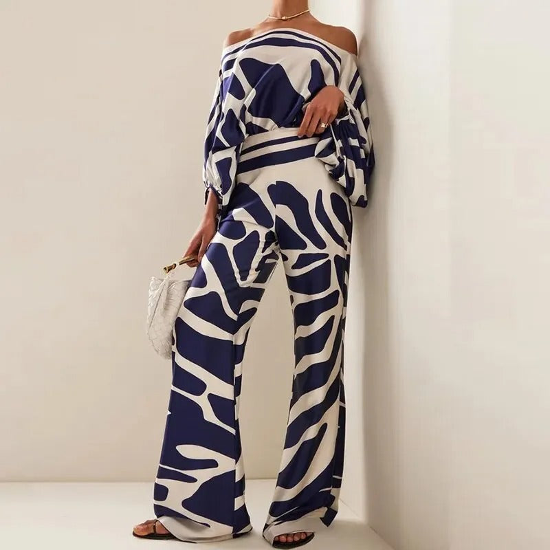 Isla | Women’s Isla Co-ord Set with Abstract Print