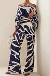 Isla | Women's Off-Shoulder Batwing Top & Wide-Leg Trousers Co-ord Set