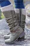 Women's Knee High Boots With Non-Slip Rubber Soles