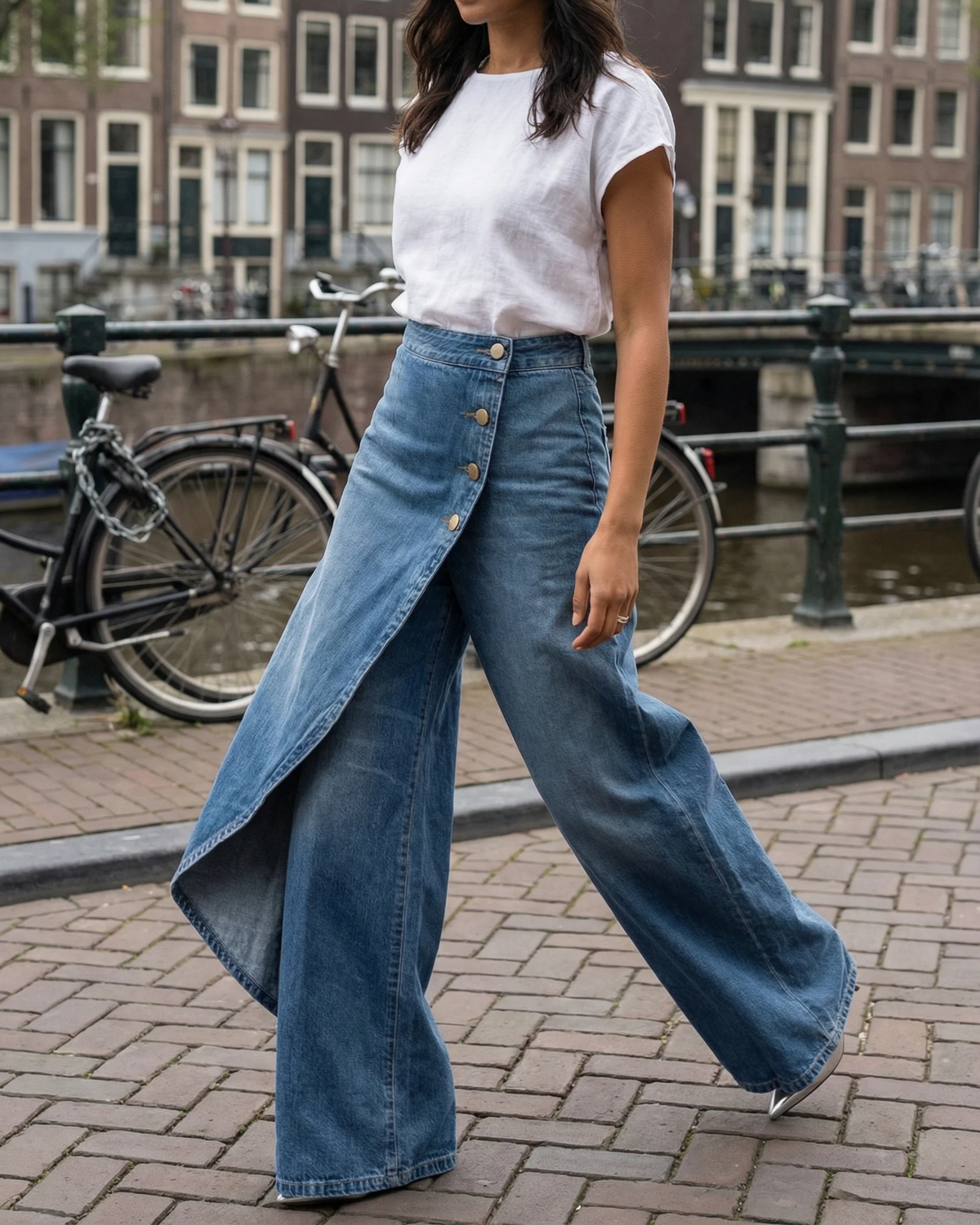 Vesper | Women’s Wide Leg Wrap Pants with Closure