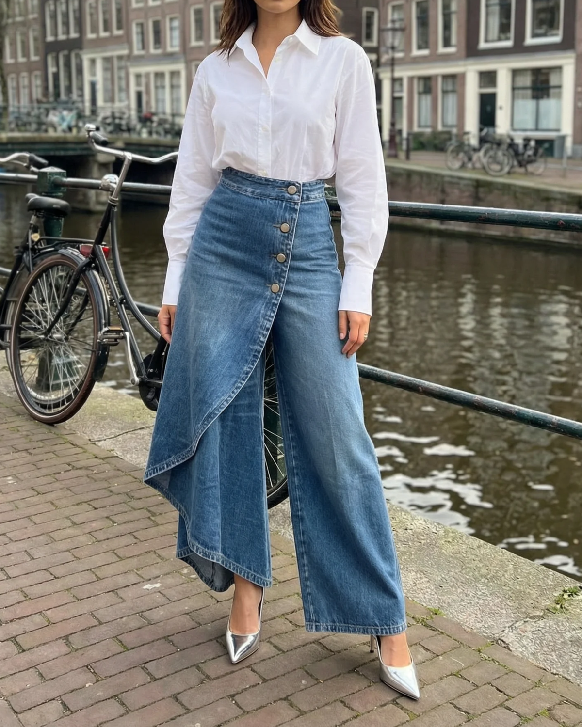 Vesper | Women’s Wide Leg Wrap Pants with Closure