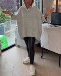 Vesperine | Women’s Oversized Tunic Top with Round Neckline