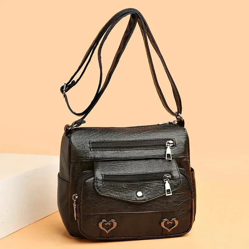 Ellie | Women’s Pocketed Crossbody Bag with Zip Closure