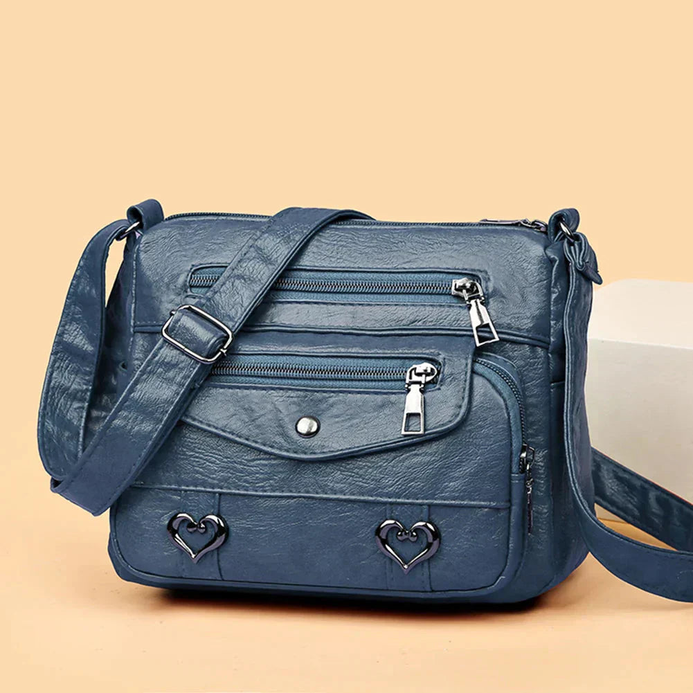 Ellie | Women’s Pocketed Crossbody Bag with Zip Closure