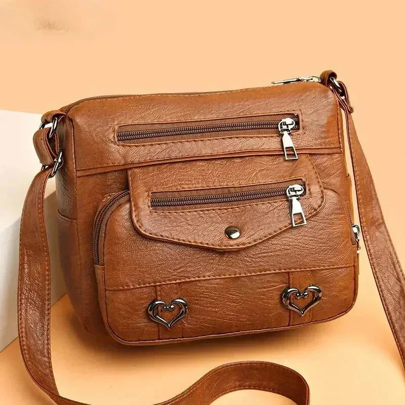 Ellie | Women’s Pocketed Crossbody Bag with Zip Closure