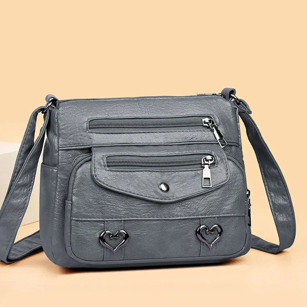 Ellie | Women’s Pocketed Crossbody Bag with Zip Closure