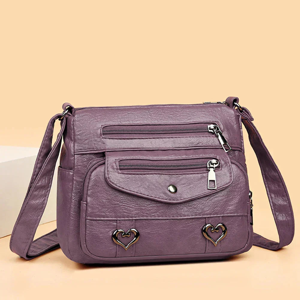 Ellie | Women’s Pocketed Crossbody Bag with Zip Closure