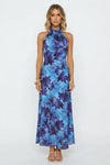 Violet Chambers | Floral Halter Neck Races Dress For Women