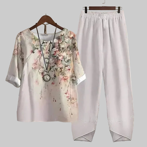 Violeta | Women’s Butterfly Print Lounge Set with Comfort