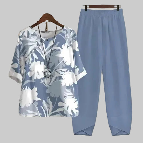 Violeta | Women’s Butterfly Print Lounge Set with Comfort