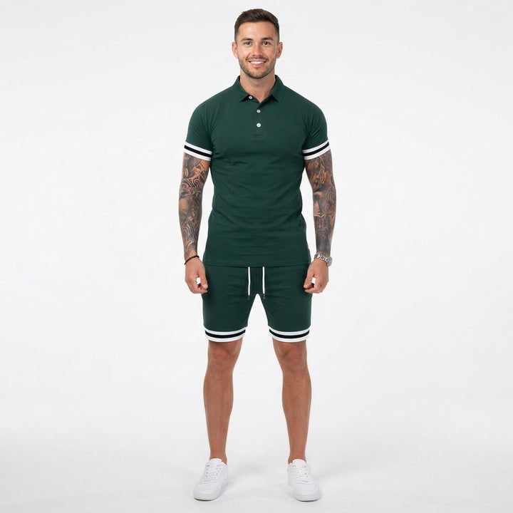 Wesley Chandler | Polo Shirt And Shorts Set For Men