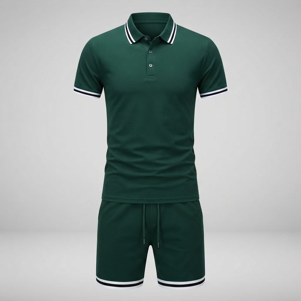 Wesley Chandler | Polo Shirt And Shorts Set For Men