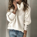 Wisteria | Women’s Cowl Neck Top with Decorative Buttons