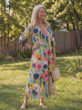 Wisteria | Women’s Floral Maxi Dress with V-Neck