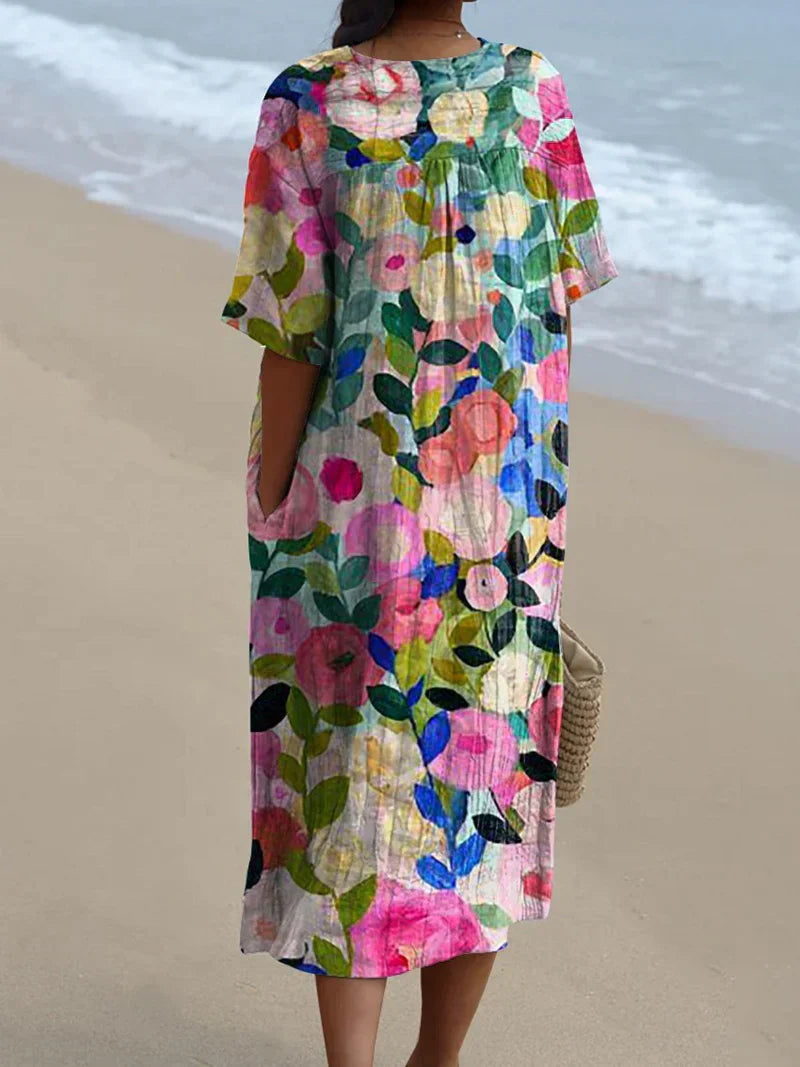 Summer™ | Floral Watercolor Dress