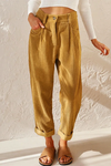 Lucy Stewart | High Waist Corduroy Wide Leg Pants For Women