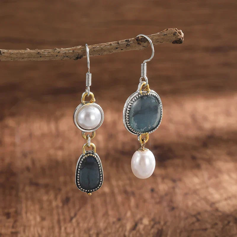 Isabella | Women’s Isabella Drop Earrings with Stone Pearl