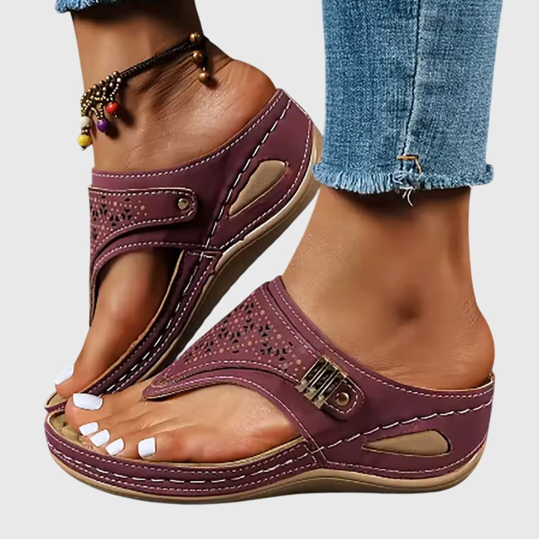 Xaria | Women’s Platform Sandals with Perforated Design