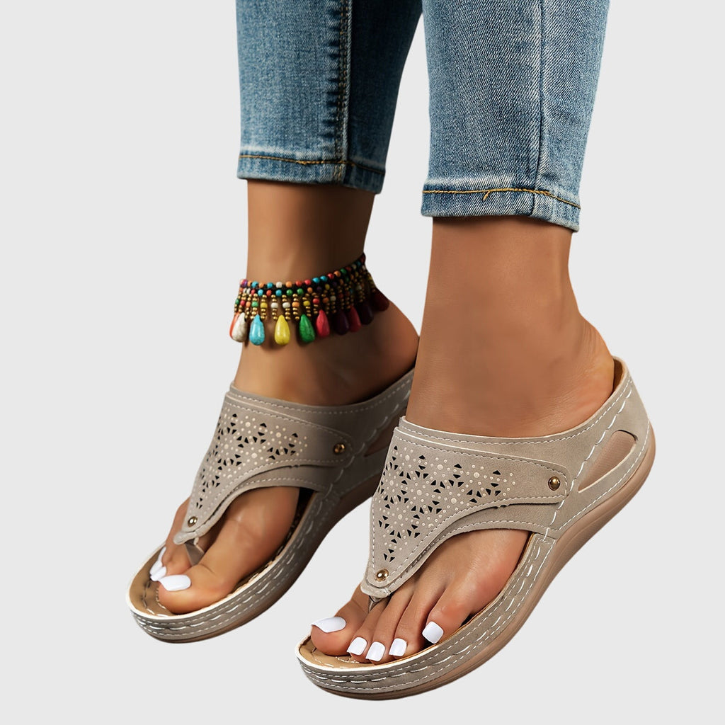 Xaria | Women’s Platform Sandals with Perforated Design