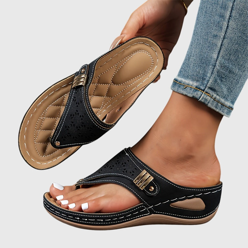 Xaria | Women’s Platform Sandals with Perforated Design