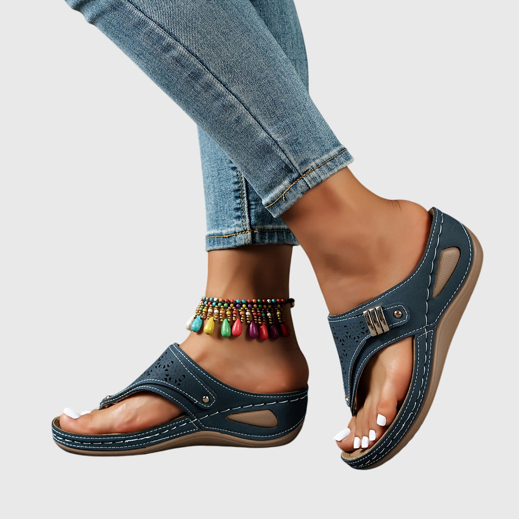 Xaria | Women’s Platform Sandals with Perforated Design