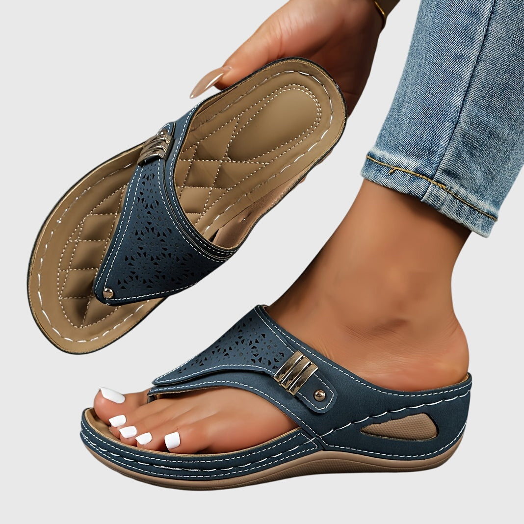 Xaria | Women’s Platform Sandals with Perforated Design