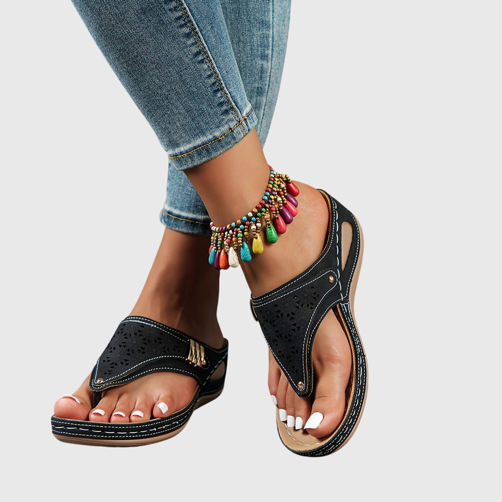 Xaria | Women’s Platform Sandals with Perforated Design