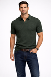Xavier Blake | Textured Knit Polo Shirt For Men