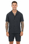 Zachary Prentice | Textured Shirt & Shorts Set For Men