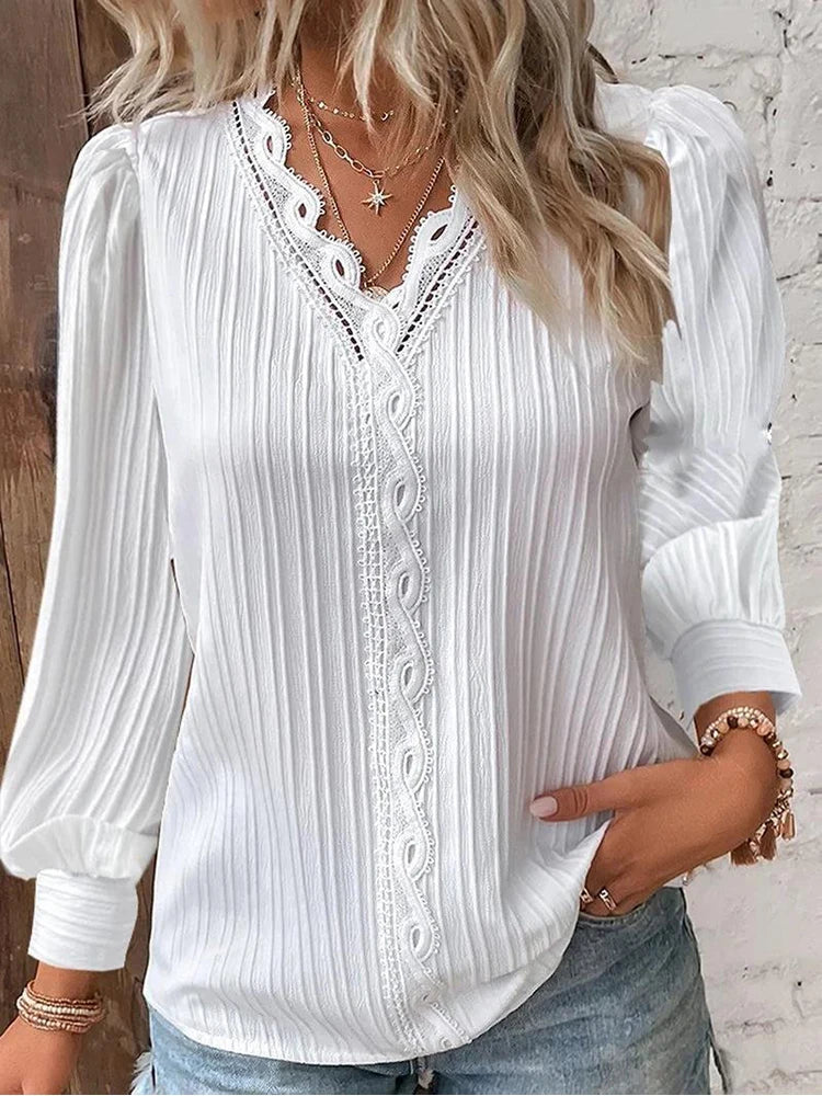Zara | Women’s V-Neck Knit Sweater with Cable Detailing