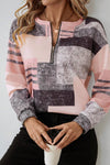 Zinnia | Women's Abstract Print Long Sleeve Top
