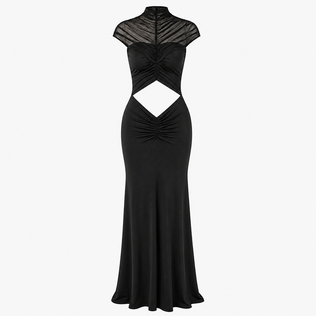 Zoe Parker | Ruched Cut-Out Maxi Dress For Women